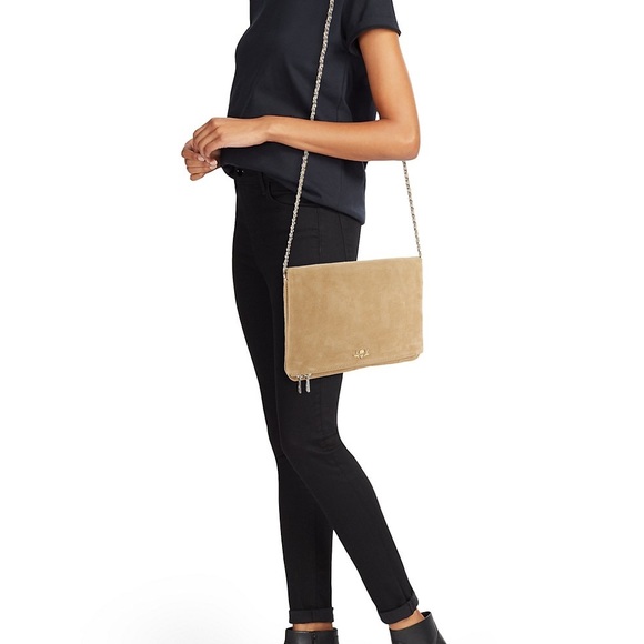 Zadig &Voltaire Rick XL Blason- Suede crossbody - Picture 1 of 8